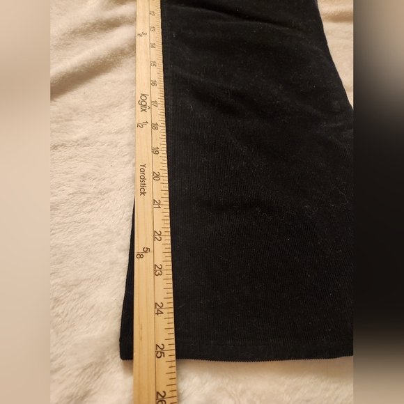 J.Crew Black Billie Demi Boot Crop Corduroy Pants Size 30 - Picture 9 of 11